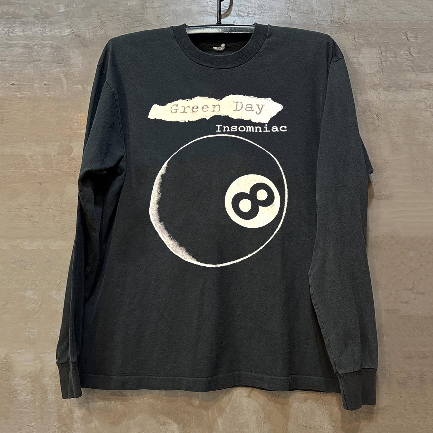 Green Day绿日乐队台球黑8美式潮牌长袖T恤oldschool街舞嘻哈上衣