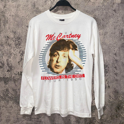 披头士乐队麦卡特尼美式长袖T恤