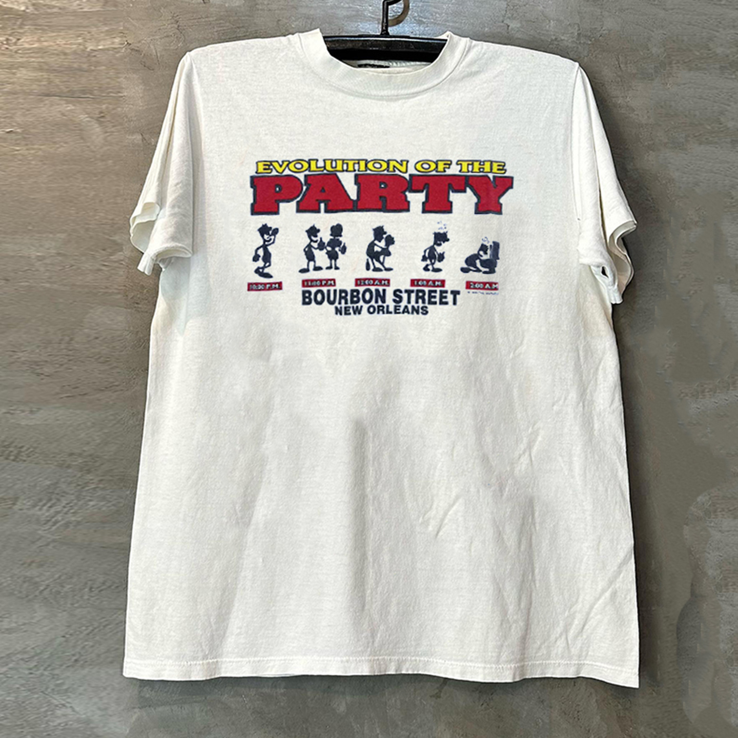Evolution Of The Party卡通趣味潮牌印花短袖T恤cec美式复古半袖
