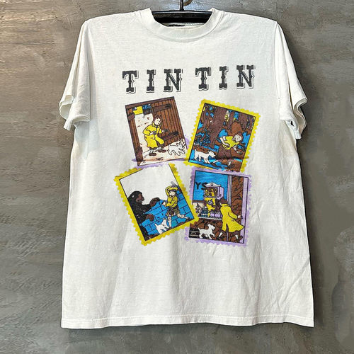 Tintin经典漫画丁丁历险记T恤
