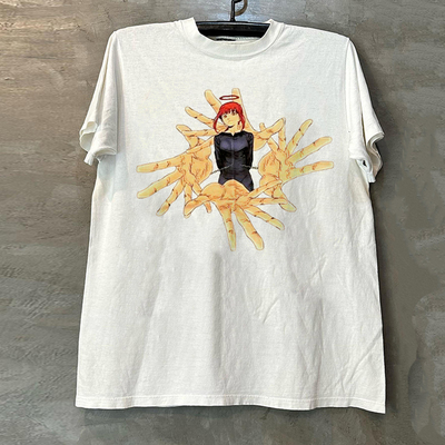 电锯人玛奇玛周边美式短袖T恤潮