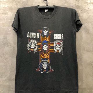 Guns'N'Roses枪炮与玫瑰枪花乐队短袖T恤男vintage复古FOG高街tee