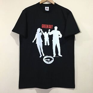Green Day绿日乐队T-shirt欧美cec潮流朋克摇滚风男女宽松短袖T恤