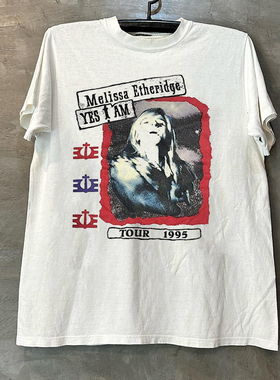 Melissa Etheridge玛丽莎伊瑟莉姬唱作歌手人像短袖T恤氛围感半袖