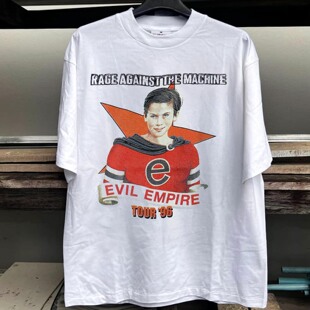 FOG朋克高街重磅纯棉落肩短袖 Rage Machine美式 the T恤潮 Against