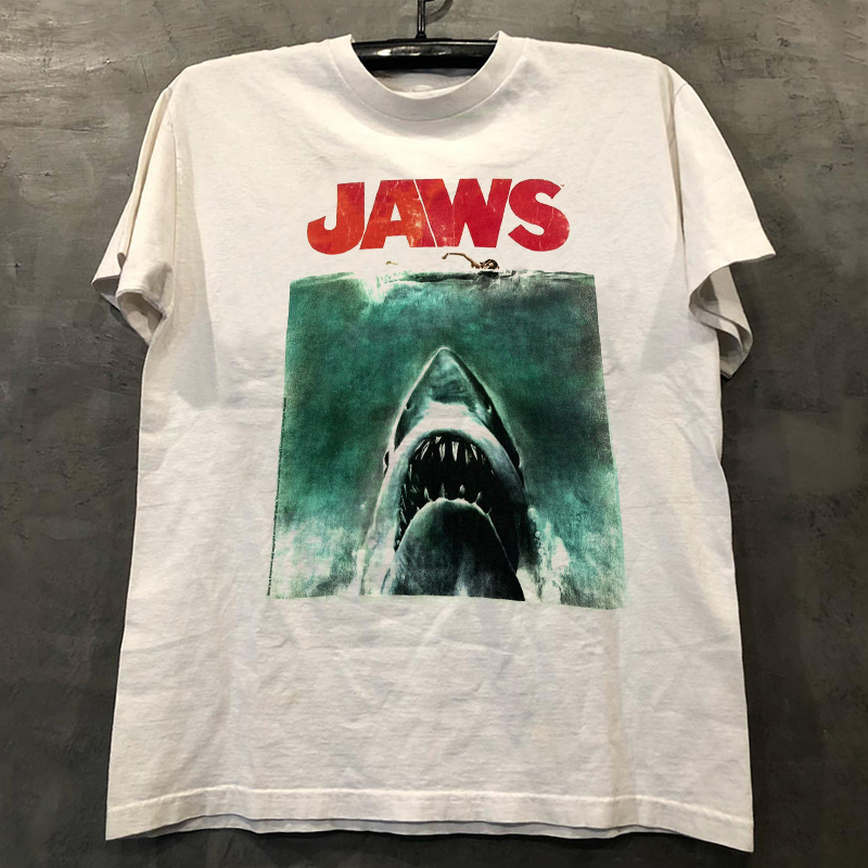 JAWS大白鲨欧美电影短袖