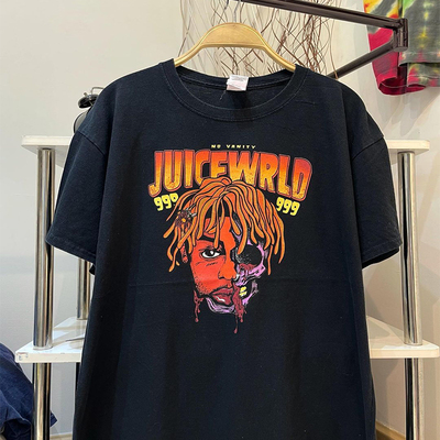 juicewrld联名嘻哈短袖欧美t恤