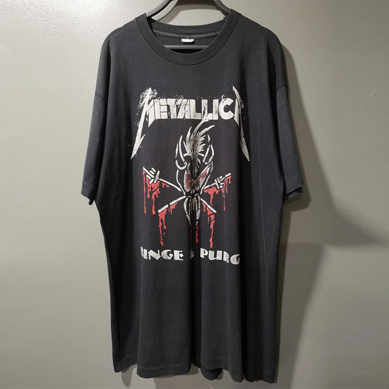 Metallica金属乐队短袖嘻哈