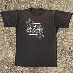 男女T恤棉 Sunday欧美另类摇滚乐队chic嘻哈街头短袖 Taking Back