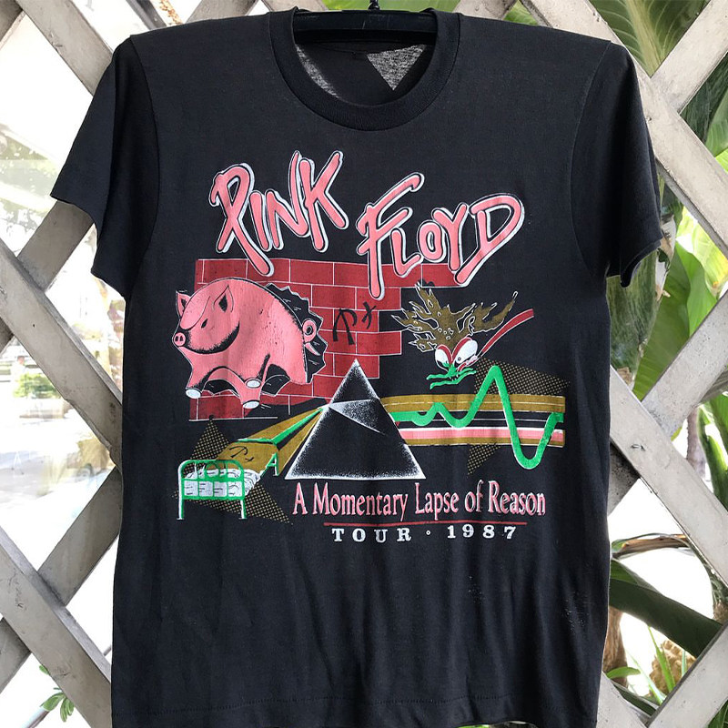 pink floyd平克弗洛伊德乐队飞猪迷墙cityboy重磅棉男女短袖t恤潮