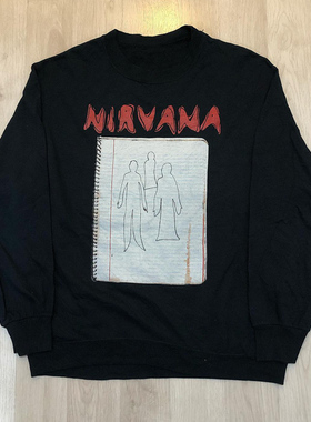 Nirvana涅槃乐队美式复古vintage高街潮流长袖男女重磅嘻哈卫衣棉