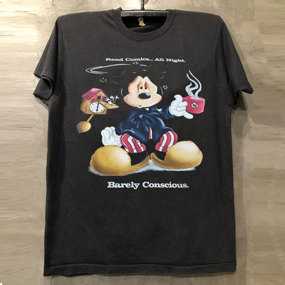 米奇经典动画美式重磅棉短袖T恤