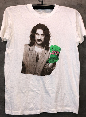 Frank Zappa弗兰克扎帕人像vintage复古摇滚乐队短袖男女潮流T恤