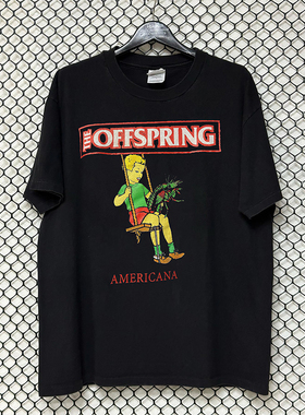 The Offspring后裔乐队街头cec慵懒风chic嘻哈摇滚短袖男女T恤棉