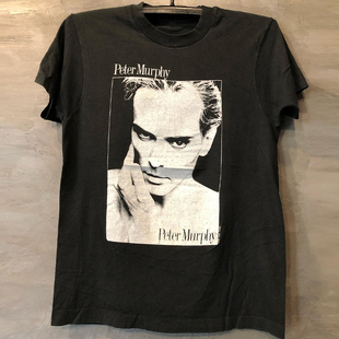 Peter Murphy彼得·墨菲高街OS复古痞帅人像印花短袖男女嘻哈T恤