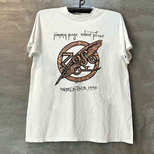 Led Zeppelin齐柏林飞船乐队吉他摇滚短袖T恤chic美式小领口潮tee