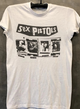Sex Pistols性手枪乐队朋克复古摇滚短袖vintage纯棉圆领男女T恤