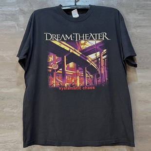 Dream Theater梦剧院乐队前卫摇滚短袖T恤vintage美式高街半袖潮