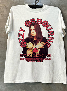Ozzy Osbourne重金属教父奥兹·奥斯本痞帅短袖T恤chic美式半袖潮