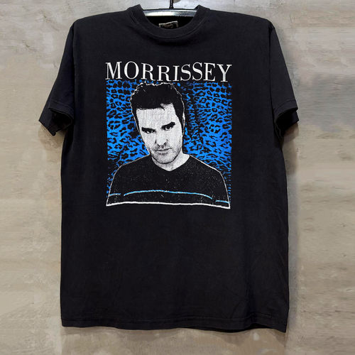 Morrissey美式复古人像印花T恤
