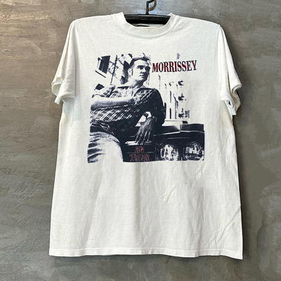莫里西歌手美式重磅纯棉短袖T恤