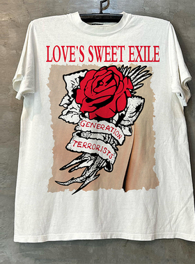 Generation Terrorists欧美另类摇滚hiphop嘻哈风高级感短袖T恤男