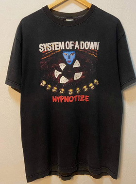 System of a Down体制崩溃乐队油画风chic嘻哈男女hiphop短袖T恤