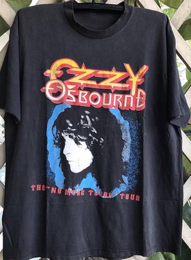 Ozzy Osbourne奥兹乐队高街摇滚重金属Y2K短袖男女cec重磅棉T恤潮