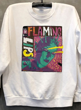 The Flaming Lips烈焰红唇乐队美式vintage复古长袖男女宽松卫衣