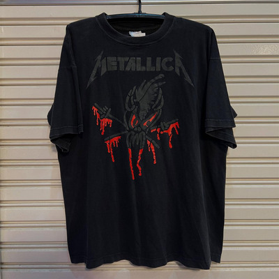 Metallica金属乐队工业感棉短袖