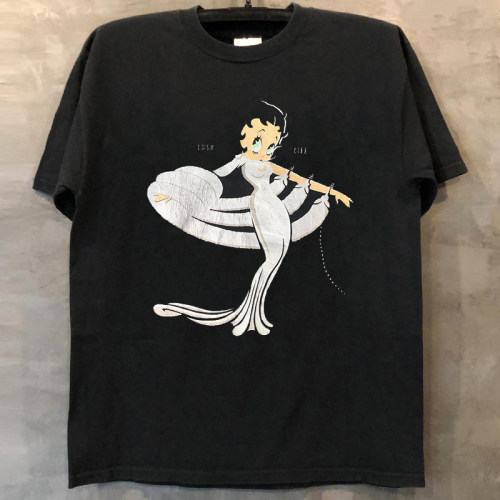 短袖T恤OS风男女贝蒂小姐
