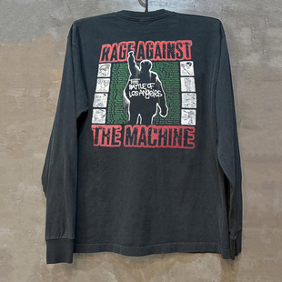 Rage Against The Machine说唱金属乐队美式小众印花长袖男女上衣