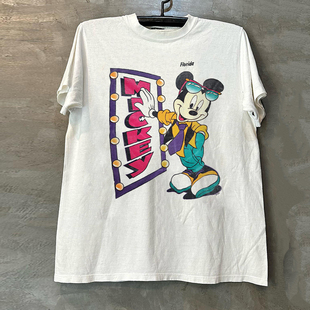 Mickey Mouse米奇老鼠卡通动画短袖T恤ulzzang学院风美式复古半袖