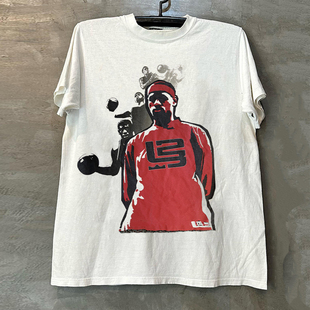 LeBron James球星勒布朗·詹姆斯篮球运动短袖T恤cec美式复古半袖