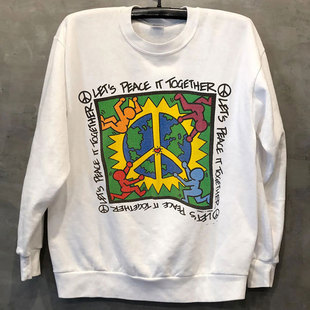 Keith Haring凯斯·哈林vintage超火复古美式vibe男女长袖卫衣潮