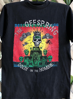 The Offspring后裔乐队朋克摇滚美潮炸街chic嘻哈短袖男女纯棉T恤