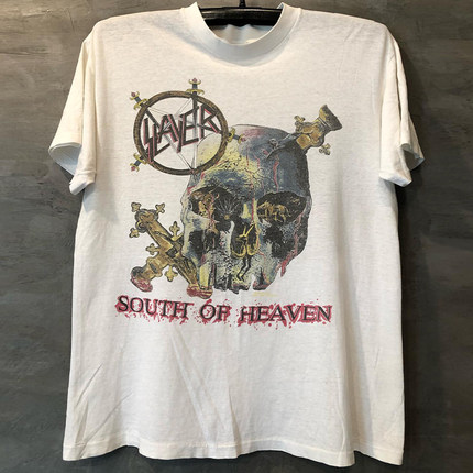 Slayer杀手乐队欧美高级感oldschool宽松短袖cec潮流男女休闲T恤