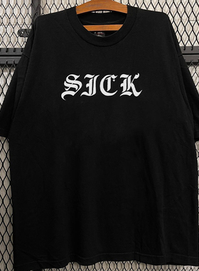 美潮高街FOG慵懒风cec摇滚hiphop街舞短袖男女重磅纯棉圆领Tee恤