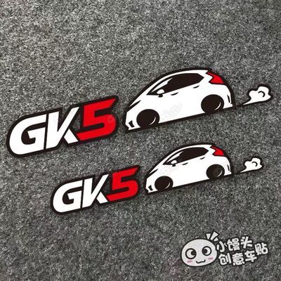 适用新飞度GK5车贴挡风玻璃贴纸