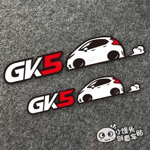 适用新飞度GK5车贴挡风玻璃贴纸