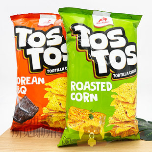 红白兔印尼进口烧烤味烤玉米味玉米片145g追剧休闲零食解馋小吃