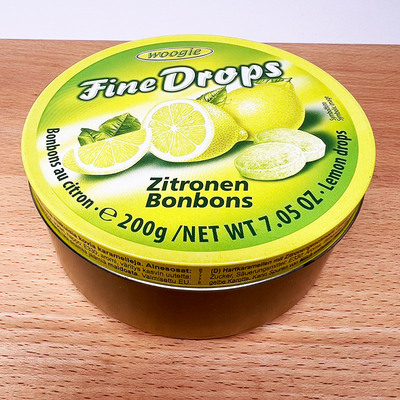 德国进口WOOgie牌柠檬味糖果200g春节年货糖果喜糖盒装休闲零食