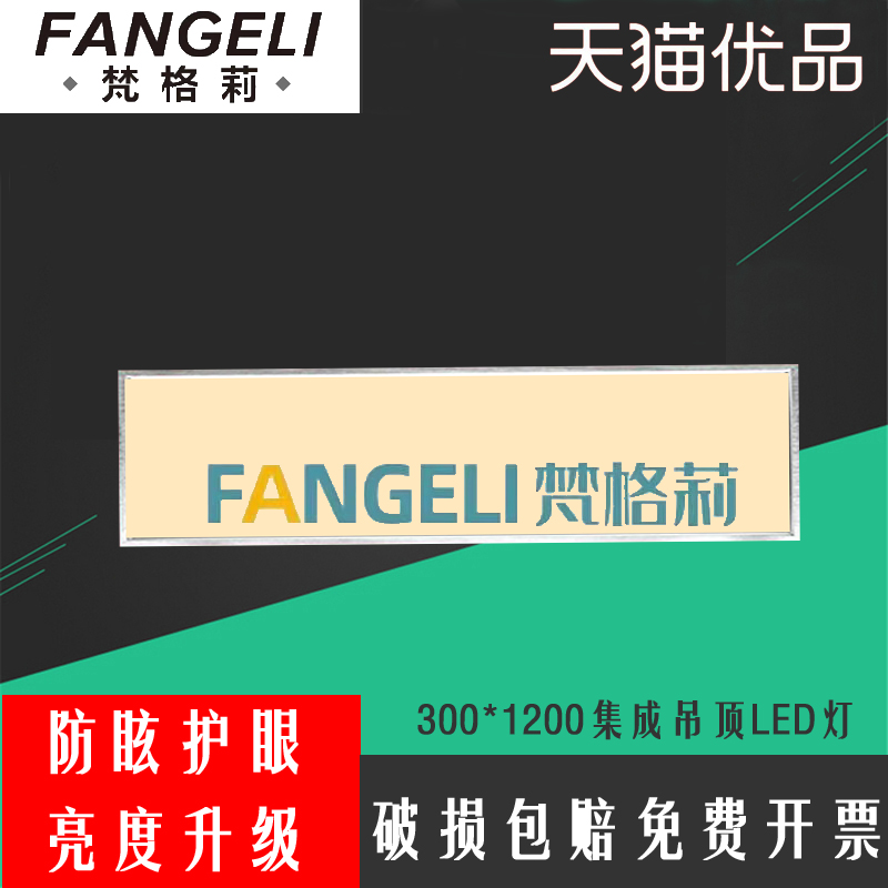 300*1200集成吊顶led工程灯