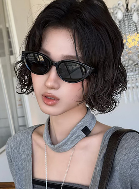 墨镜女款复古猫眼小框2026新款Y2K辣妹偏光防紫外线近视太阳眼镜