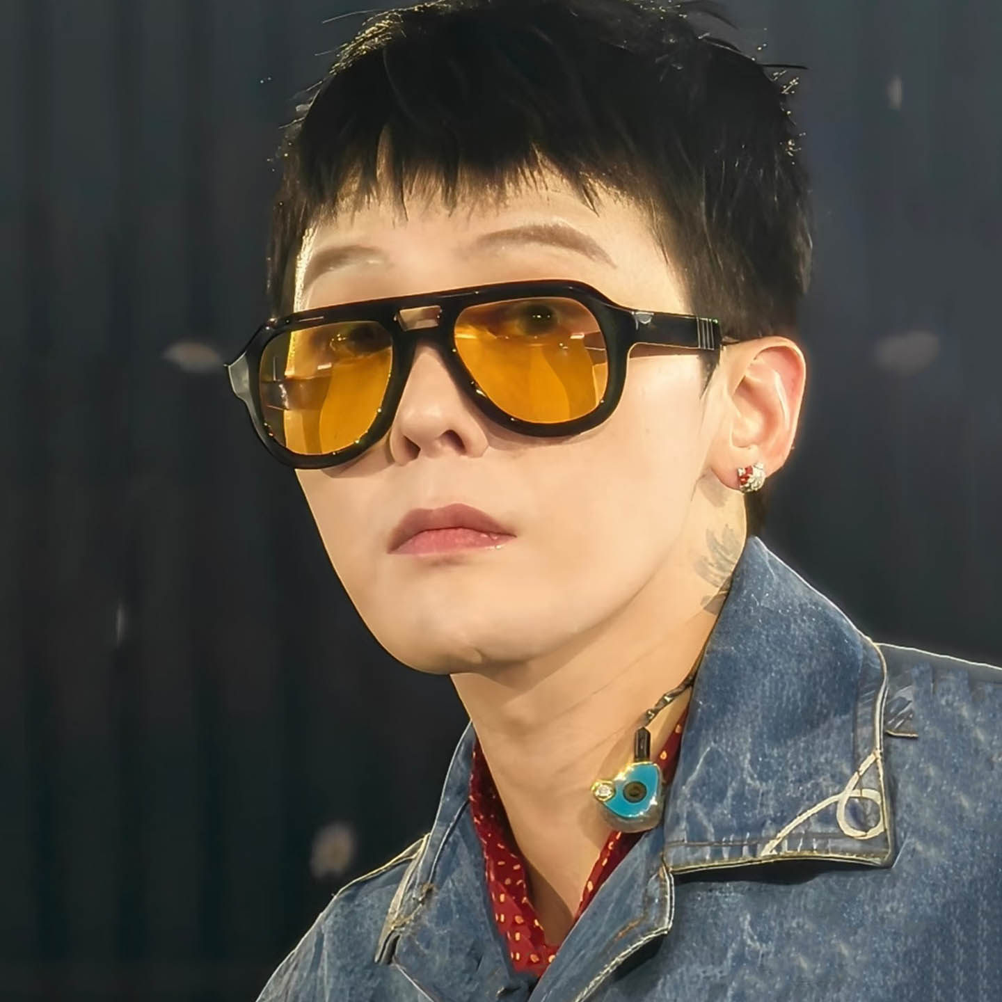 权志龙同款墨镜男款痞帅复古黄色开车夜视眼镜防紫外线近视太阳镜