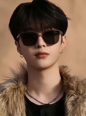 gm范丞丞同款墨镜男款2026新款大框开车偏光防紫外线近视太阳眼镜