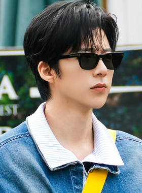 刘宇宁同款墨镜男款痞帅复古小框高级感偏光防紫外线近视太阳眼镜