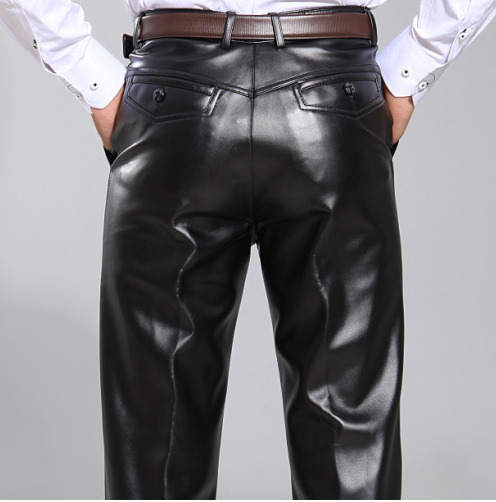 Pantalon cuir homme serré pour hiver - Ref 1481043 Image 4