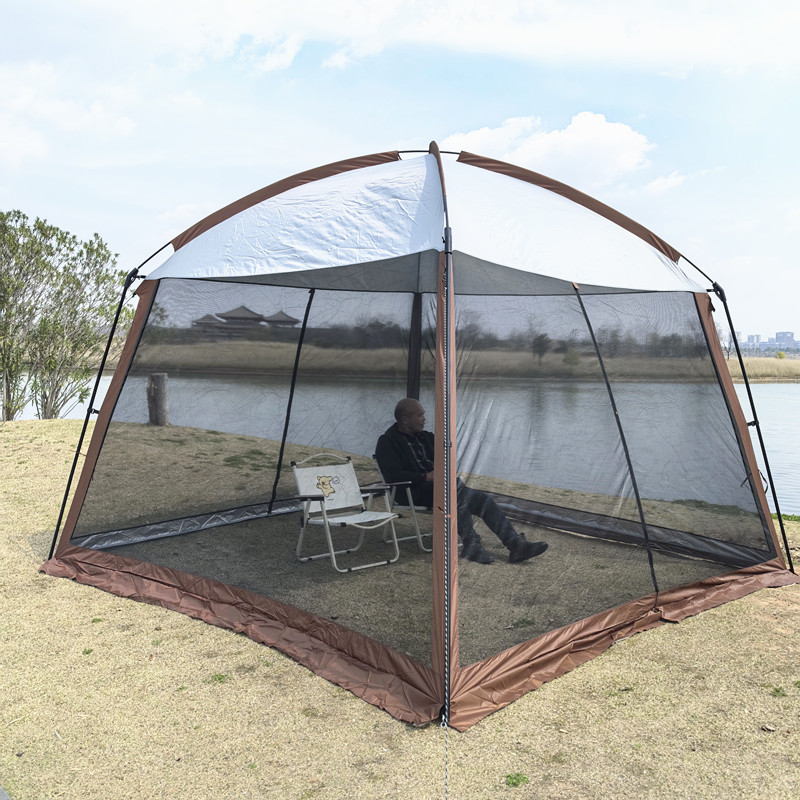 户外防蚊虫纱网帐篷野外防蚊罩露天帐折叠防蚊罩便携式帐篷带蚊帐