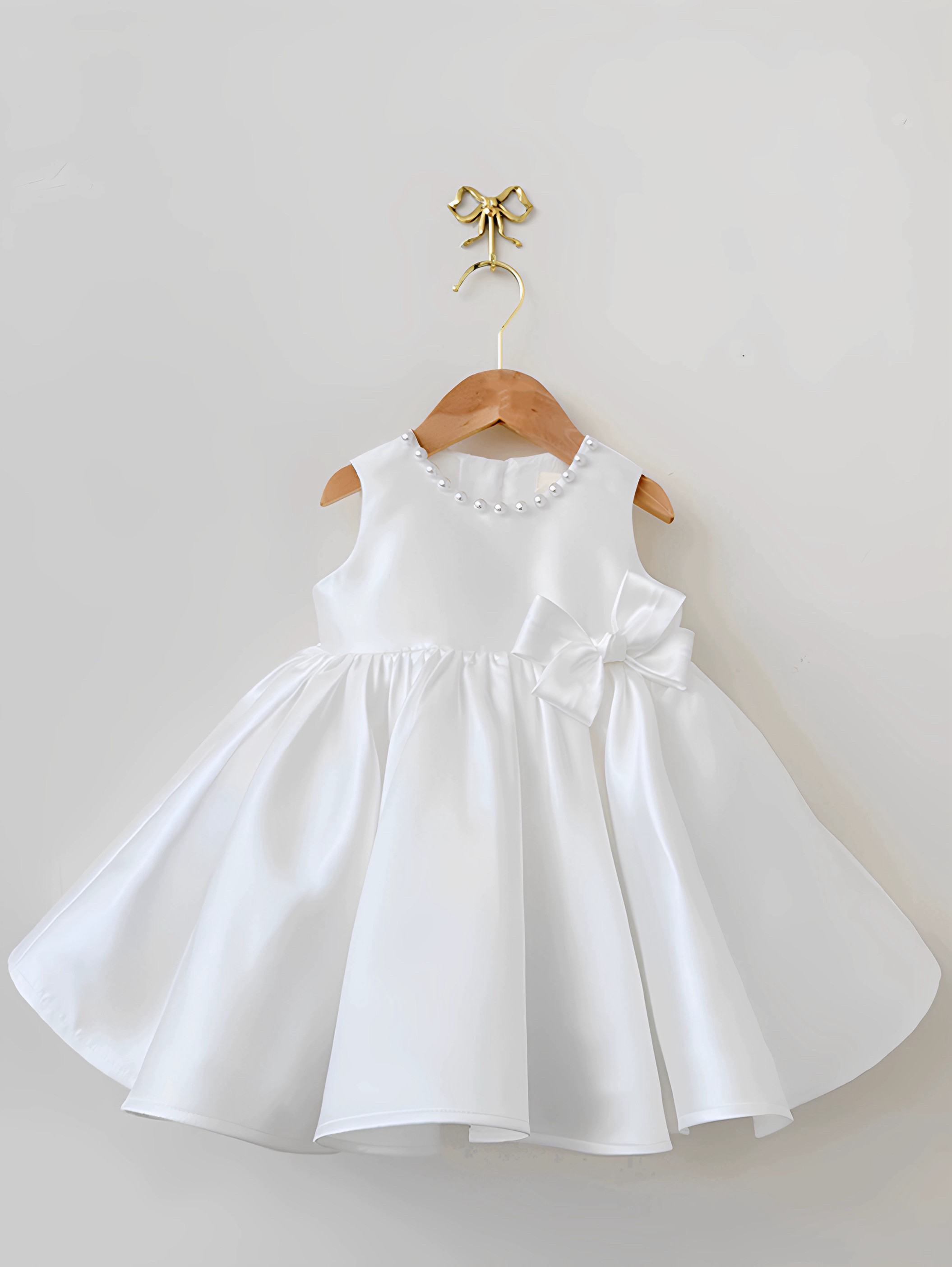 女童礼服花童婚礼小女孩连衣裙女宝宝周岁生日公主裙钢琴演奏儿童